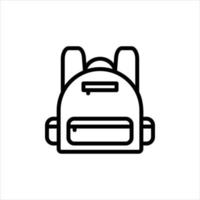 Schule Tasche Symbol mit isoliert vektor und transparent Hintergrund