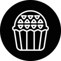 Muffin-Vektor-Icon-Design vektor