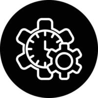 Zeitmanagement-Vektor-Icon-Design vektor