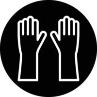 Handschuhe-Vektor-Icon-Design vektor