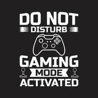 Gaming-T-Shirt-Design vektor