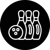 Bowling-Vektor-Icon-Design vektor