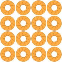 Muster hausgemachter Keks unterschiedlicher Geschmack in Gebäck Keks vektor