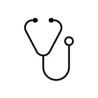 Stethoskop Symbol Vektor Design Vorlagen auf Weiß Hintergrund