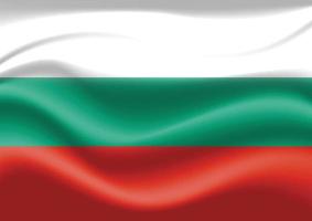 Bulgarien Flagge Thema Vektor Kunst Hintergrund