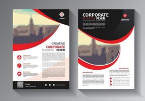 Business abstrakte Vektor Vorlage. Broschürendesign, Cover modernes Layout, Jahresbericht, Poster, Flyer in a4 mit bunten Dreiecken, geometrische Formen für Technik, Wissenschaft, Markt mit hellem Hintergrund