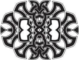 illustration av svart celtic symbol, känd som celtic Knut vektor