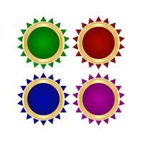 golden islamisch Rahmen Design vektor