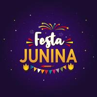 festa junina hintergrund. Feier für buntes Design der freien Vektorillustration des Parteifestivals vektor