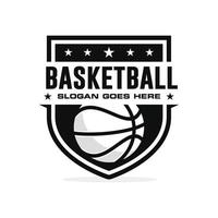 basketboll logotyp design vektor illustration