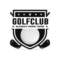 golf logotyp design vektor illustration