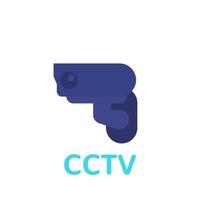 CCTV-Symbol, flacher Vektor der Überwachungskamera