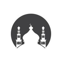 islamisch Moschee Logo Design Vektor Vorlage Illustration