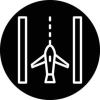 Landebahn-Vektor-Icon-Design vektor