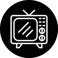 TV-Vektor-Icon-Design vektor