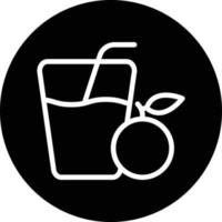 Orangensaft-Vektor-Icon-Design vektor