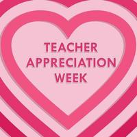 Lehrer Anerkennung Woche im vereinigt Zustände. gefeiert jährlich im dürfen, Schüler Lernen Konzept, modern Hintergrund Vektor Illustration