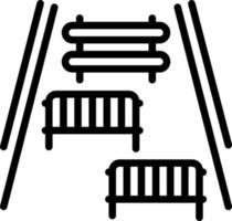 Linie Symbol zum Barrieren vektor