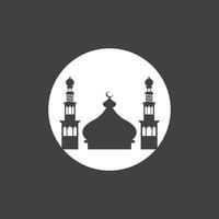 islamisch Moschee Logo Design Vektor Vorlage Illustration