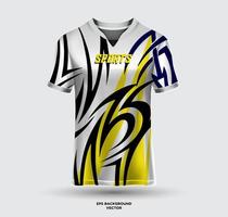 fotboll jersey attrapp design vektor. sporter jersey och t-shirt design vektor för tävlings, gaming jersey, fotboll. enhetlig främre se