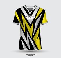 Sport Jersey und t Hemd Design Vektor. Fußball Jersey Attrappe, Lehrmodell, Simulation zum Rennen, Spielen Jersey, Fußball. Uniform Vorderseite Aussicht vektor