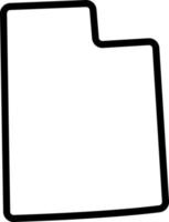 Linie Symbol zum Utah vektor