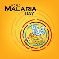 Vektorillustration eines Hintergrunds für Weltmalaria-Tag. vektor