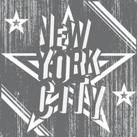 New York Negativ auf Darck Grey vektor