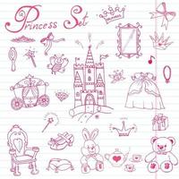 prinzessin set v1pink vektor