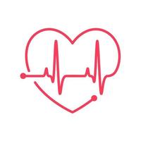 Herz Rhythmus Graph Überprüfung Ihre Herzschlag zum Diagnose vektor