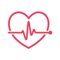 Herz Rhythmus Graph Überprüfung Ihre Herzschlag zum Diagnose vektor
