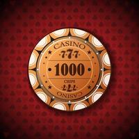 pokerchip nya 1000 vektor