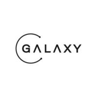 kreativ och abstrakt galax för solsystemet och universum logotyp design vektor redigerbar