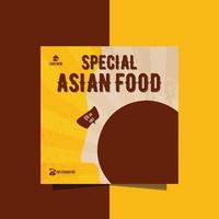 Besondere asiatisch Essen Speisekarte Poster Vorlage vektor