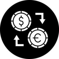 Geldwechsel-Vektor-Icon-Design vektor