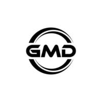 gmd-Brief-Logo-Design in Abbildung. Vektorlogo, Kalligrafie-Designs für Logo, Poster, Einladung usw. vektor