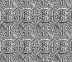 illusion rand sömlösa mönster svart vit vektor