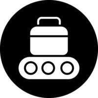 bagage transportband vektor ikon design