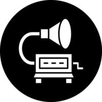 Grammophon-Vektor-Icon-Design vektor