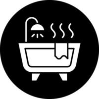 Badewanne-Vektor-Icon-Design vektor