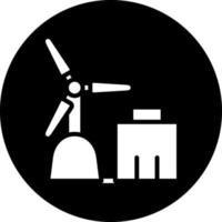 Windmühlen-Vektor-Icon-Design vektor