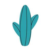 platt hand dragen vektor illustration av kaktus