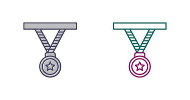 Medaille einzigartig Vektor Symbol