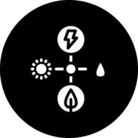 Energie Quellen Vektor Symbol Design