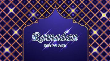 Ramadan Kareem Hintergrund mit islamischer Verzierung vektor