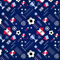 Vektor-Fußball-Weltcup-Muster-Hintergrund vektor