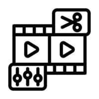 Video Bearbeitung Symbol Design vektor