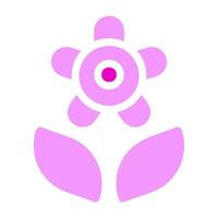 blomma ikon fast duofärg rosa Färg mor dag symbol illustration. vektor