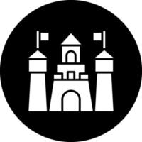 Sand Schloss Vektor Symbol Design