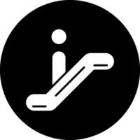 Rolltreppen-Vektor-Icon-Design vektor